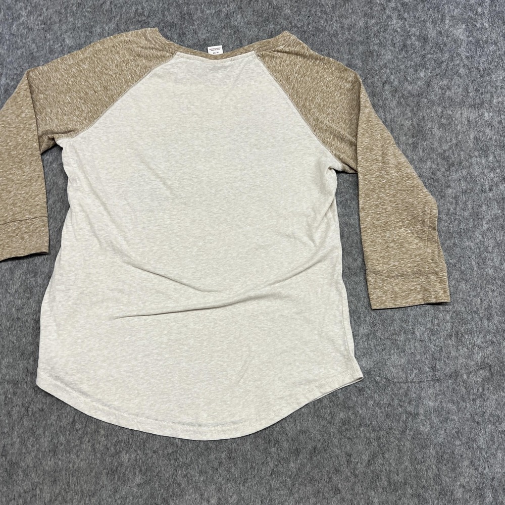 Ariat Shirt Womens M Beige Wild & Western 3/4 Sleeve Raglan Graphic Tee Top - Picture 12 of 16